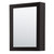 Wyndham WCV252580DEBCXSXXMED Daria 80 Inch Double Bathroom Vanity in Dark Espresso, No Countertop, No Sink, Matte Black Trim, Medicine Cabinets