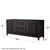 Wyndham WCV252580DEBCXSXXMED Daria 80 Inch Double Bathroom Vanity in Dark Espresso, No Countertop, No Sink, Matte Black Trim, Medicine Cabinets