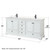 Wyndham WCS202080DWBC2UNSMED Deborah 80 Inch Double Bathroom Vanity in White, Carrara Cultured Marble Countertop, Undermount Square Sinks, Matte Black Trim, Medicine Cabinets
