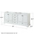 Wyndham WCS202080DWBCXSXXM24 Deborah 80 Inch Double Bathroom Vanity in White, No Countertop, No Sinks, Matte Black Trim, 24 Inch Mirrors