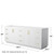Wyndham WCF292984DWGCXSXXMXX Miranda 84 Inch Double Bathroom Vanity in White, No Countertop, No Sink, Brushed Gold Trim