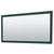 Wyndham WCF292984DGDC2UNSM70 Miranda 84 Inch Double Bathroom Vanity in Green, Carrara Cultured Marble Countertop, Undermount Square Sinks, Brushed Gold Trim, 70 Inch Mirror