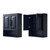 Wyndham WCV2525WCBB Daria Over-the-Toilet Bathroom Wall-Mounted Storage Cabinet in Dark Blue with Matte Black Trim