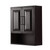 Wyndham WCV2525WCEB Daria Over-the-Toilet Bathroom Wall-Mounted Storage Cabinet in Dark Espresso with Matte Black Trim