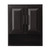 Wyndham WCV2525WCEB Daria Over-the-Toilet Bathroom Wall-Mounted Storage Cabinet in Dark Espresso with Matte Black Trim