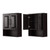 Wyndham WCV2525WCEB Daria Over-the-Toilet Bathroom Wall-Mounted Storage Cabinet in Dark Espresso with Matte Black Trim