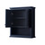 Wyndham WCV2323WCBB Avery Over-the-Toilet Bathroom Wall-Mounted Storage Cabinet in Dark Blue with Matte Black Trim