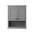 Wyndham WCV2323WCGB Avery Over-the-Toilet Bathroom Wall-Mounted Storage Cabinet in Dark Gray with Matte Black Trim