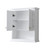 Wyndham WCV2323WCWG Avery Over-the-Toilet Bathroom Wall-Mounted Storage Cabinet in White with Brushed Gold Trim