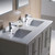 Fresca FVN20-2424GR Fresca Oxford 48" Gray Traditional Double Sink Bathroom Vanity