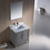 Fresca FVN2030GR Fresca Oxford 30" Gray Traditional Bathroom Vanity