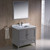 Fresca FVN2036GR Fresca Oxford 36" Gray Traditional Bathroom Vanity