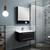 Fresca FVN6130ES-UNS Fresca Lucera 30" Espresso Wall Hung Undermount Sink Modern Bathroom Vanity w/ Medicine Cabinet