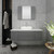 Fresca FVN6148GR-VSL Fresca Lucera 48" Gray Wall Hung Vessel Sink Modern Bathroom Vanity w/ Medicine Cabinet