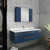 Fresca FVN6148RBL-UNS Fresca Lucera 48" Royal Blue Wall Hung Undermount Sink Modern Bathroom Vanity w/ Medicine Cabinet