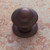 JVJ Old World Bronze 1 1/4" 1-Pc Door Knob W/Back Plate - 46212