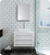 Fresca FVN6183WH-VSL Fresca FVN6183WH-VSL Modello 32" White Wall Hung Modern Bathroom Vanity with Medicine Cabinet