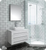 Fresca FVN6183WH-VSL Fresca FVN6183WH-VSL Modello 32" White Wall Hung Modern Bathroom Vanity with Medicine Cabinet