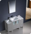 Fresca FVN62-122412GR-UNS Fresca Torino 48" Gray Modern Bathroom Vanity w/ 2 Side Cabinets & Integrated Sink