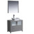 Fresca FVN6236GR-VSL Fresca Torino 36" Gray Modern Bathroom Vanity w/ Vessel Sink