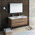 Fresca FVN9048RW-D Fresca Tuscany 48" Rosewood Wall Hung Double Sink Modern Bathroom Vanity w/ Medicine Cabinet