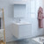 Fresca FVN9230WH Fresca Catania 30" Glossy White Wall Hung Modern Bathroom Vanity w/ Medicine Cabinet