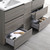Fresca FVN93-241224MGO-D Fresca Lazzaro 60" Gray Wood Free Standing Double Sink Modern Bathroom Vanity w/ Medicine Cabinet