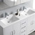 Fresca FVN9460WH-D Fresca Imperia 60" Glossy White Free Standing Double Sink Modern Bathroom Vanity w/ Medicine Cabinet