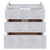 Fresca FCB31-123612RWH-FC Fresca Formosa 59" Floor Standing Single Sink Modern Bathroom Vanity Cabinet in Rustic White