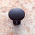 JVJ Matte Black Finish 1 1/4" Dome Door Knob - 45114
