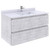 Fresca FCB3136RWH Fresca Formosa 35" Wall Hung Modern Bathroom Vanity Cabinet in Rustic White