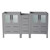 Fresca FCB62-241224GR Fresca Torino 60" Gray Modern Bathroom Vanity Cabinets