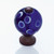 JVJ Old World Bronze 30 mm (1 3/16") Round Glass Door Knob - Blue Polka Dots - 44112