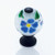 JVJ 44020 Oil Rubbed Bronze 30 mm (1 3/16") Round Glass Door Knob - White With Blue Flowers