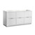 Fresca FCB8460WH Fresca Valencia 60" Glossy White Free Standing Single Sink Modern Bathroom Vanity Cabinet