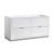 Fresca FCB8460WH-D Fresca Valencia 60" Glossy White Free Standing Double Sink Modern Bathroom Vanity Cabinet