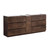 Fresca FCB93-361236RW-D Fresca Lazzaro 84" Rosewood Free Standing Double Sink Modern Bathroom Vanity Cabinet