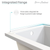 Swiss Madison SM-AB562 Voltaire 54 - x 30 - Acrylic Glossy White, Alcove, Integral Left-Hand Drain, Bathtub