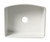 ALFI White Smooth Curved Apron 24" x 20" Single Bowl Fireclay Farm Sink with Grid - ABFC2420-W