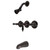 Kingston Brass KB235AKL Duchess Three-Handle Tub and Shower Faucet, Oil Rubbed Bronze