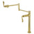 Kingston Brass KS4702DFL NuWave Deck Mount Pot Filler, Polished Brass