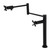 Kingston Brass KS4700BEX Essex Deck Mount Pot Filler, Matte Black