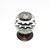 JVJ Old World Bronze 50 mm (2") Round Faceted 31% Leaded Crystal Door Knob - 38812
