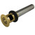 Kingston Brass KB5002 Solid Grid Drain With Overflow - Polished Brass