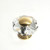 JVJ 38224 24 K Gold Plated 50 mm (2") Eight Sided Faceted 31% Leaded Crystal Door Knob With Cap