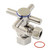 Kingston Brass  CC43106DX 1/2" FIP x 3/8" OD Comp Quarter-Turn Angle Stop Valve, Polished Nickel