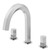 Vigo VG01303BN Hart Widespread Two Handle Bathroom Faucet In Brushed Nickel