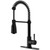 Vigo VG02003MBK1 Brant Kitchen Faucet With Deck Plate In Matte Black