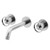 Vigo Cass Two-Handle Wall Mount Bathroom Faucet In Brushed Nickel