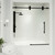 Vigo 60-Inch Elan Adjustable Frameless Sliding Tub Door In Matte Black